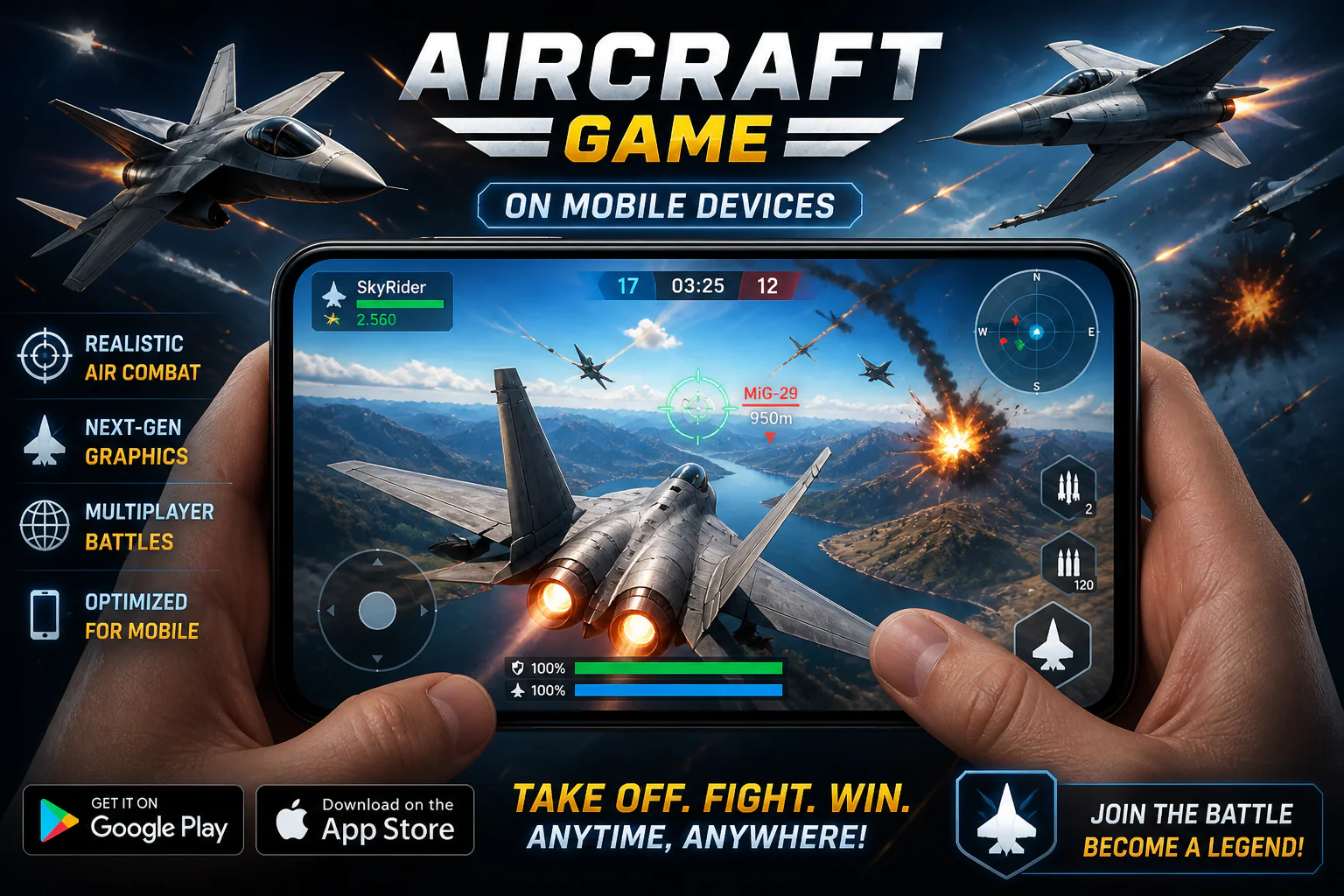 Aircraft Game on Mobile Devices